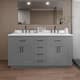 Option Dark Gray / White Quartz Top / Matte Black