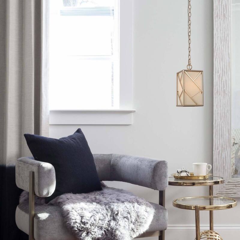 Bella Modern Farmhouse 1-Light Gold Frame Island Pendant Lights with Fabric Shade for Dining Room