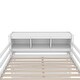 preview thumbnail 20 of 19, Wood Loft Bed with Cabinet and Bookshelf, Full Size Loft with Wardrobe and Desk for Kids, Dark Blue