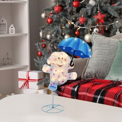 24" Rudolph 2D PreLit LED Misfit Elephant