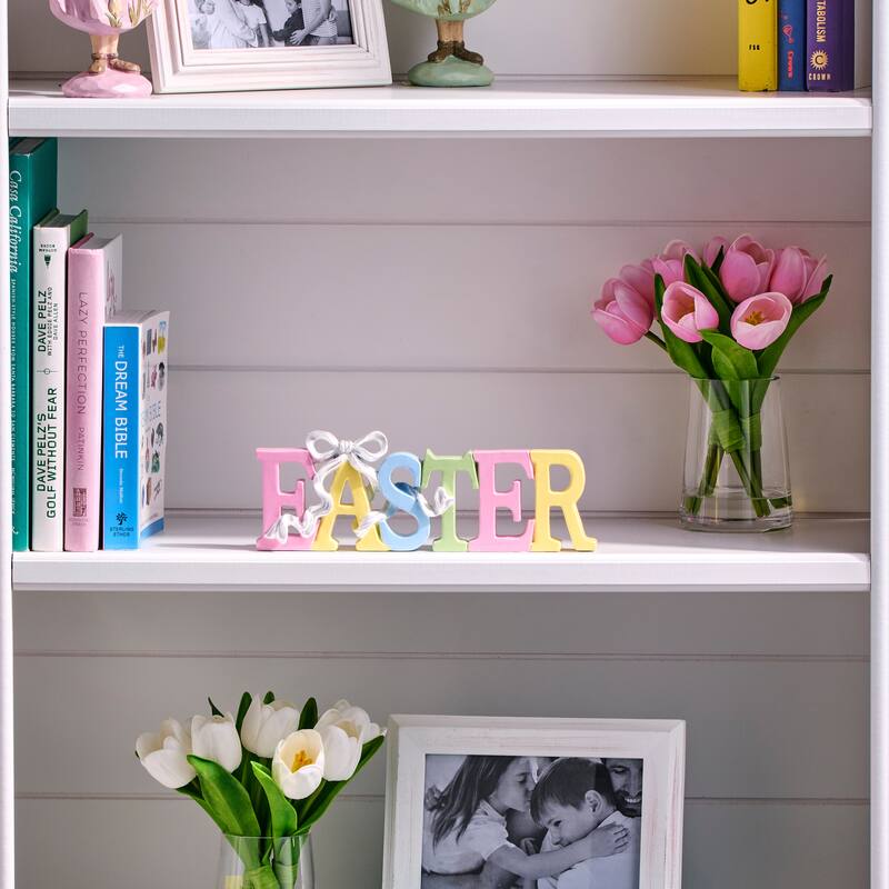 10" L Resin Easter Sign With Bow