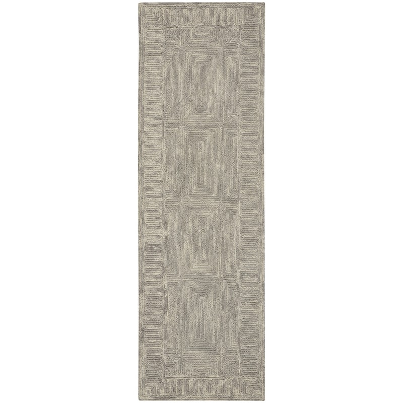 Power Loomed Geometric Abstract Modern Soft Area Rug - 90' X '27' X '0.5