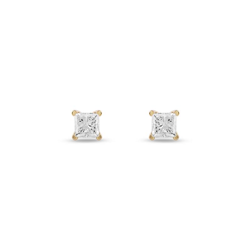 14k Yellow Gold 1/4ct TDW Diamond Solitaire Stud Earrings for Women