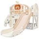 preview thumbnail 2 of 15, Climbing Crawling Playhouse Freestanding Arch Tunnel With Slide Ring Toss Basketball Hoop Toy Storage Organizer
