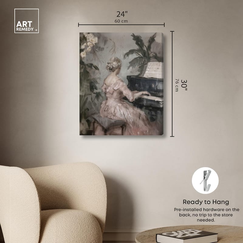 Soft Music Canvas by Art Remedy, Gallery Wrapped