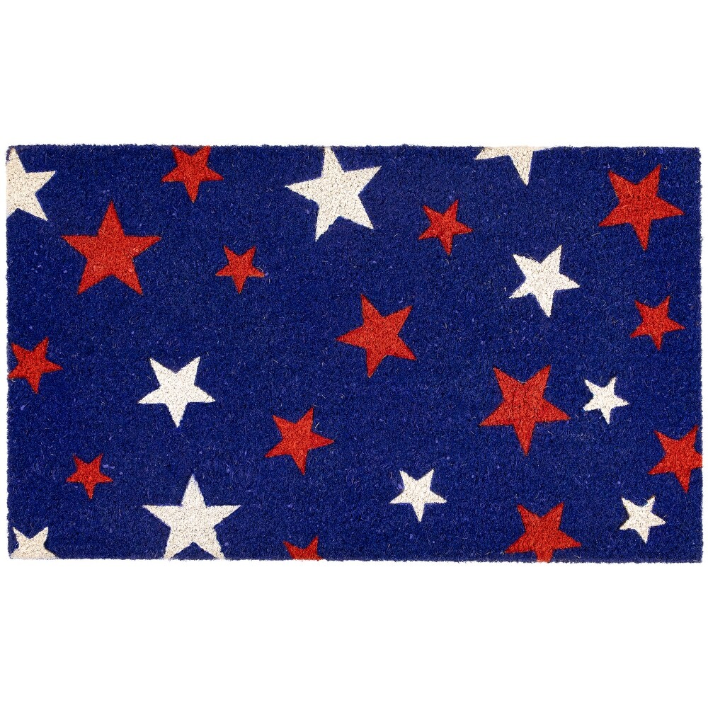 https://ak1.ostkcdn.com/images/products/is/images/direct/fdefd10a82a65811fd9023dda3dc78d1b2b99298/Blue-Coir-Red-and-White-Stars-Americana-Outdoor-Doormat-18%22-x-30%22.jpg