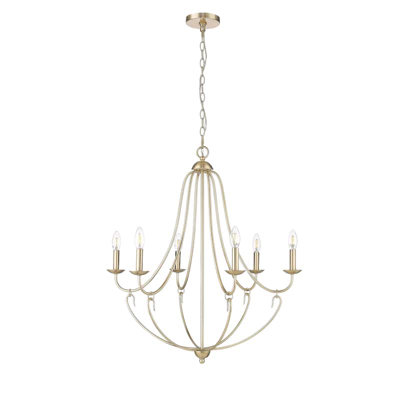 Eisley Chandelier Ceiling Light - 28.5 - Modern Gold