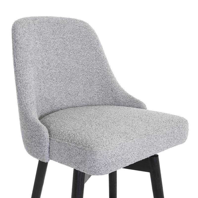 Sicily Faux Leather or Fabric Upholstered Swivel Counter or Bar Stool