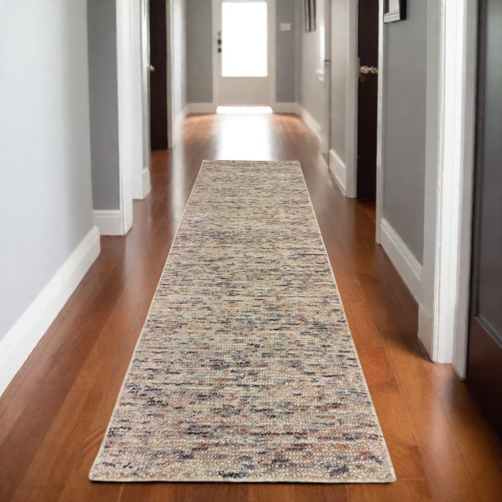 HomeRoots Solid Color Modern Runner Area Rug - 95.67 in. x 29.92 in. x 0.47 in.