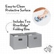 preview thumbnail 4 of 7, RiverRidge Kids Playroom Art Activity Table with 2 Cubbies and 2 Bookracks - White with 2 Gray Fabric Bins