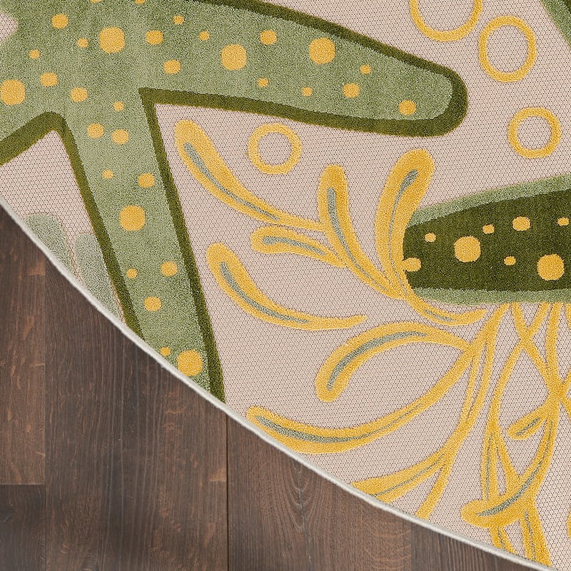 Nourison Aloha Coastal Starfish Indoor/Outdoor Area Rug