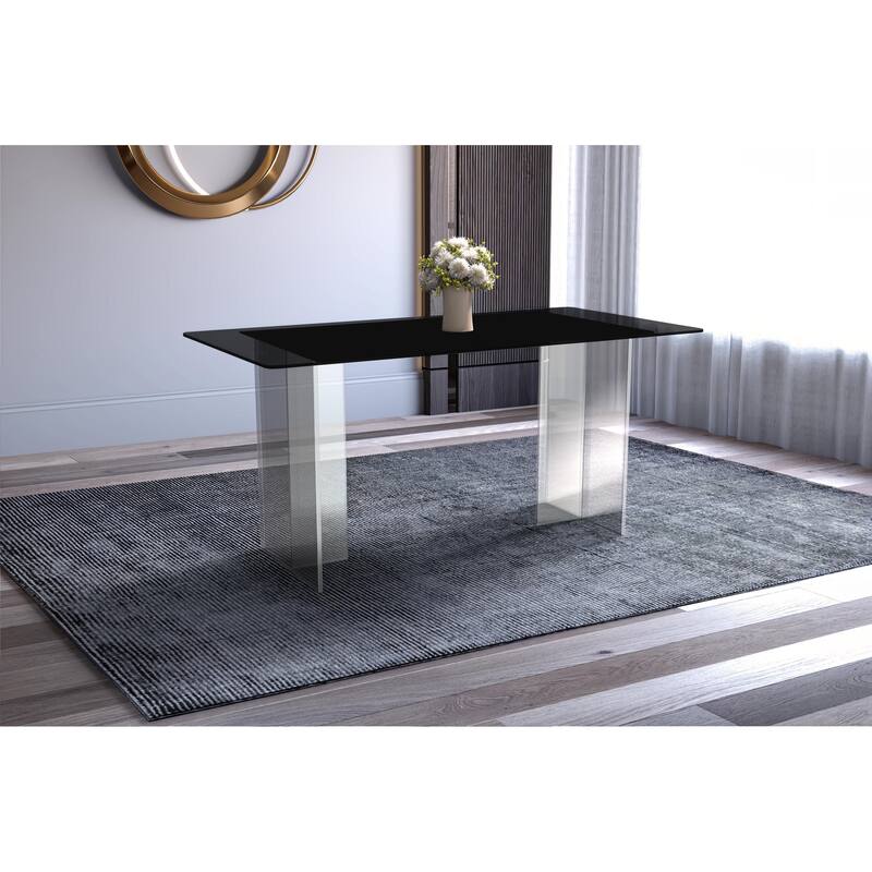 Kova Rectangular Dining Table with Sintered Stone/Glass Top