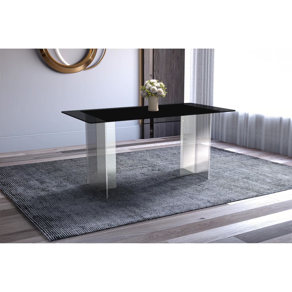 Kova Rectangular Dining Table with Sintered Stone/Glass Top