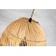 preview thumbnail 8 of 7, Natural Handmade Large Rattan Pendant Light 22.4 in.