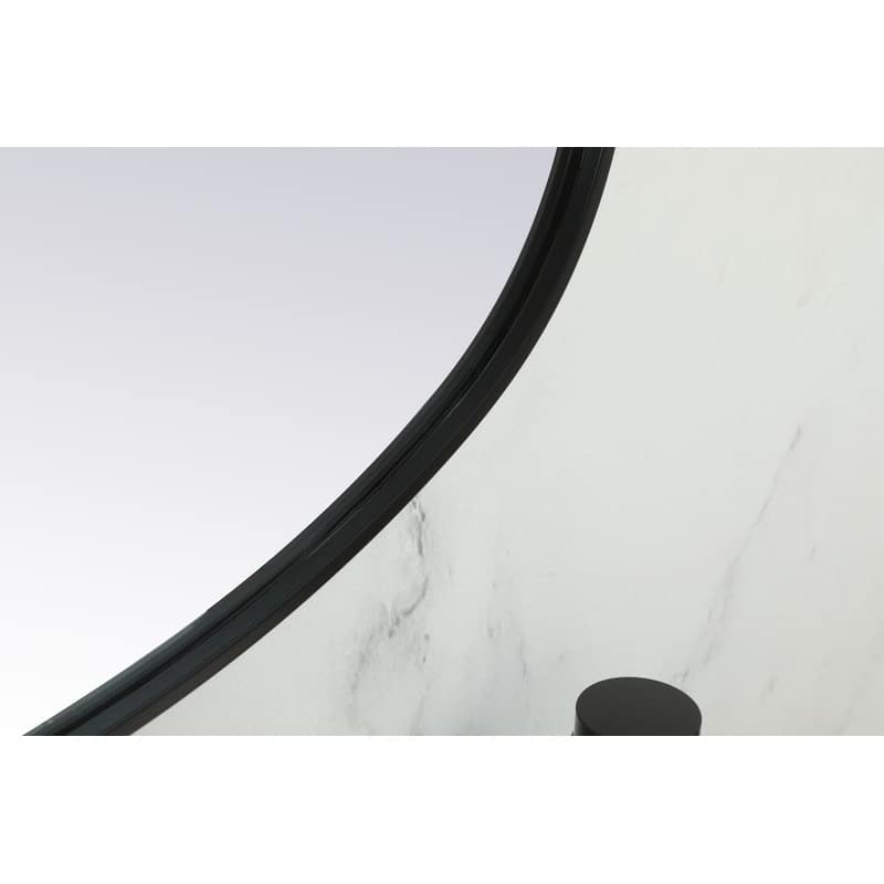 Indigo Home Metal Frame Oval Mirror 24x48 Inch