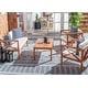 preview thumbnail 8 of 61, SAFAVIEH Outdoor Montez 4-Piece Conversation Patio Set with Accent Pillows