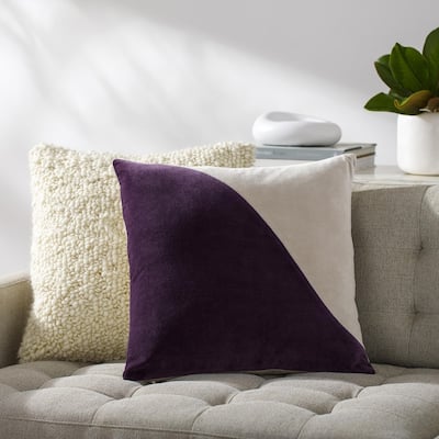 Artistic Weavers Deveron Cotton Velvet Wave Throw Pillow