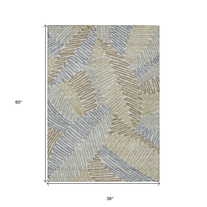 HomeRoots Floral Transitional Rectangle Outdoor Rug