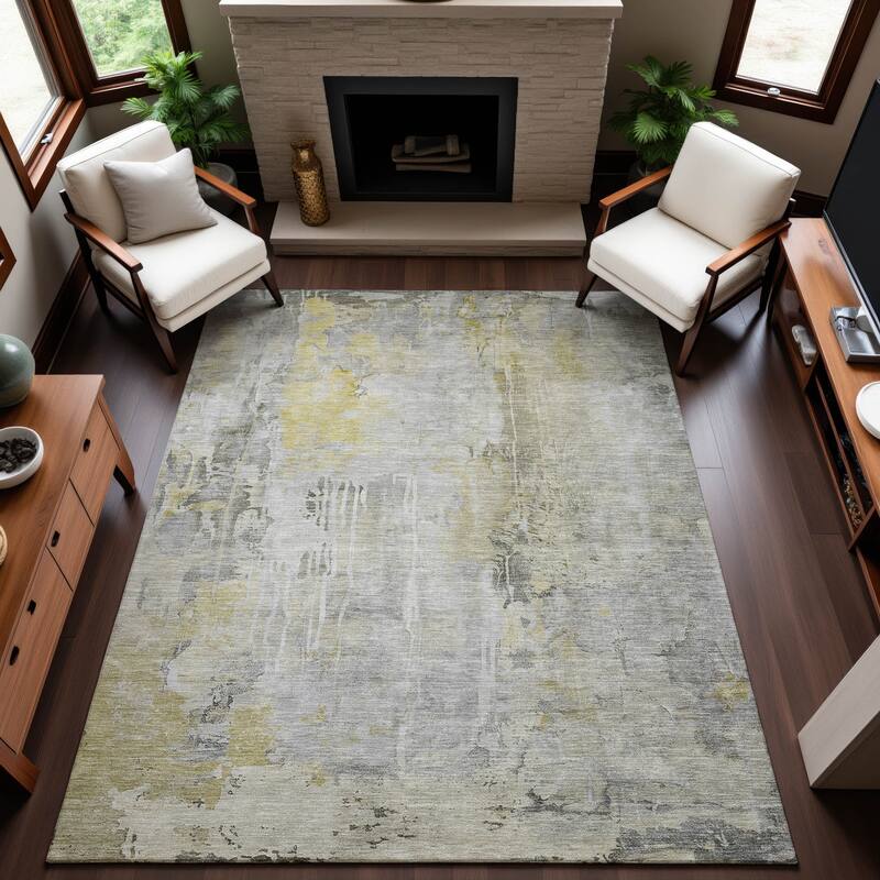 Premium Washable Super Soft Abstract Watercolor Mayfield Rug