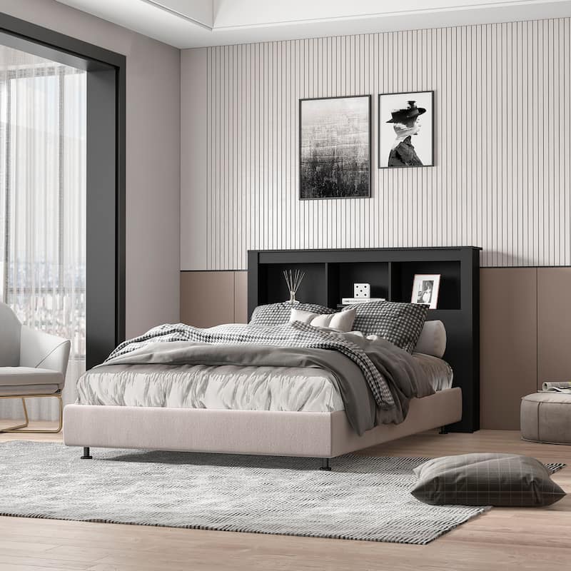 Polifurniture Madison Modern Bookshelf Headboard