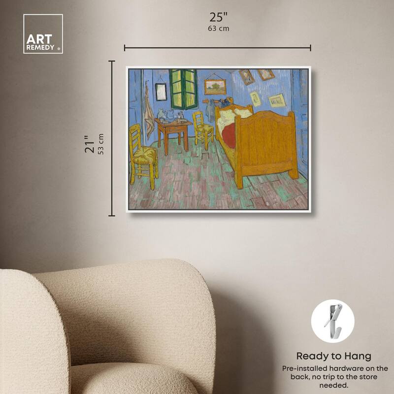 The Bedroom Canvas by Art Remedy