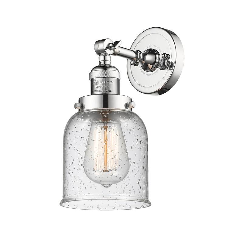 Innovations Lighting Small Bell Single Light 10" Tall Bathroom Sconce