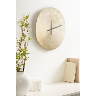 Kate and Laurel Sancia Metal Wall Clock - 16" Diameter