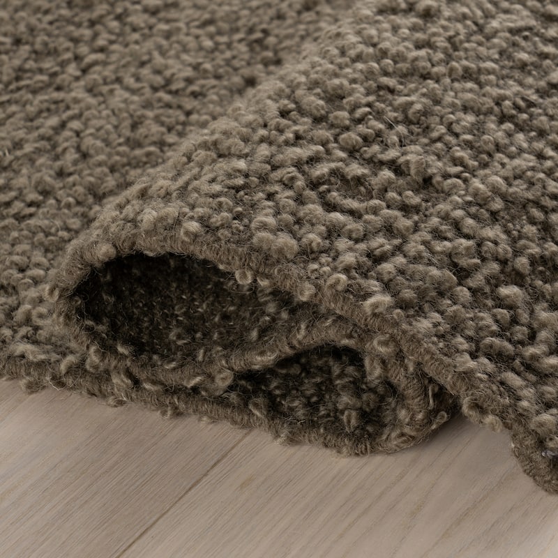 Nuloom Thellia Textured Flatweave Shag Rug