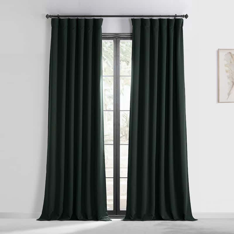 Exclusive Fabrics Room Darkening 108-inch Curtain Panel Pair