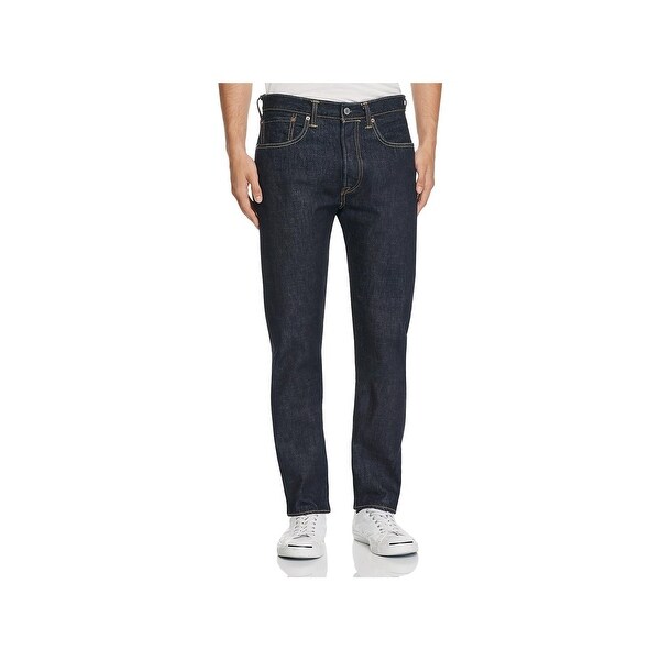 mens dark wash straight leg jeans