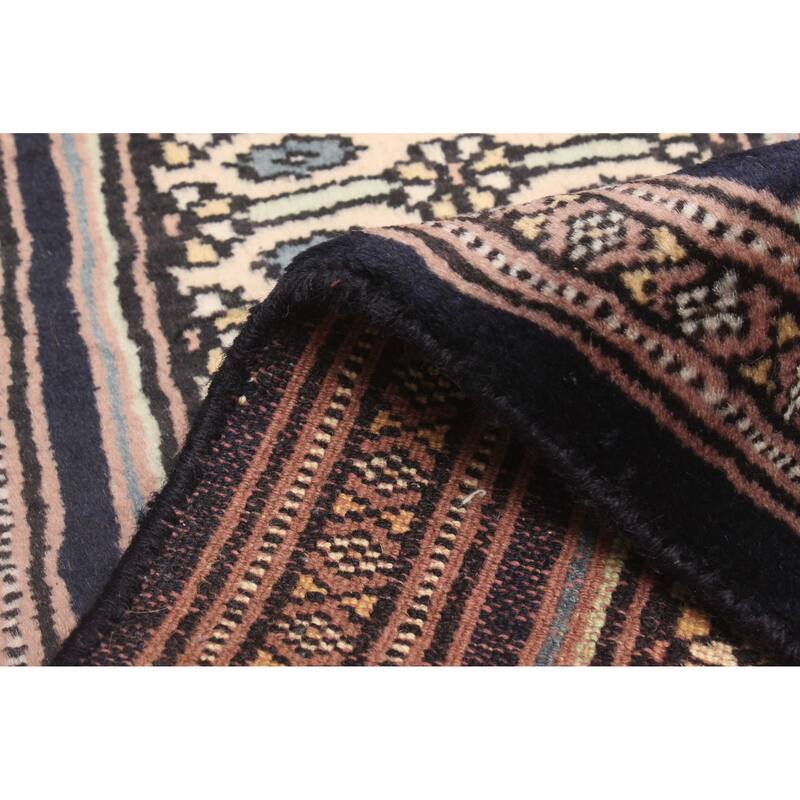 ECARPETGALLERY Hand-knotted Finest Peshawar Bokhara Light Khaki Wool Rug - 1'1 x 3'0