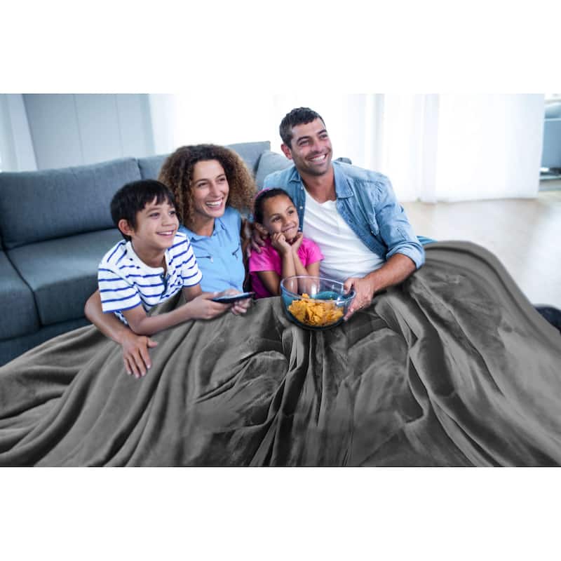 The Huge Blanket Slate Gray Family-sized Cloud Throw