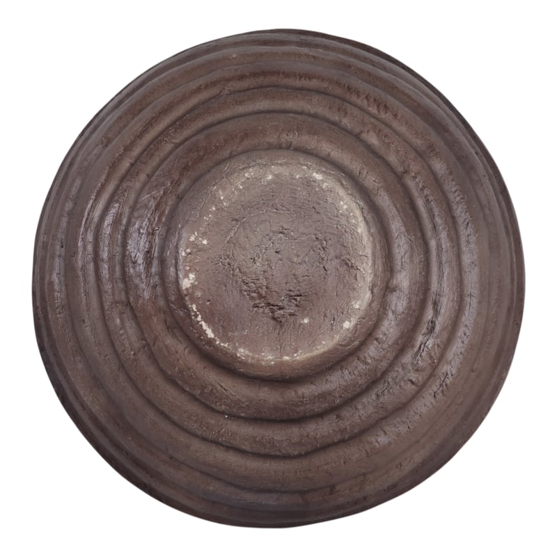 Pottery Paper Vase Mache Textured Organic Shape (Set of 2) - 19" Brown
