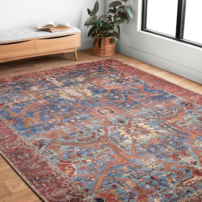 Alexander Home Tremezzina Printed Boho Iron-rod Distressed Rug