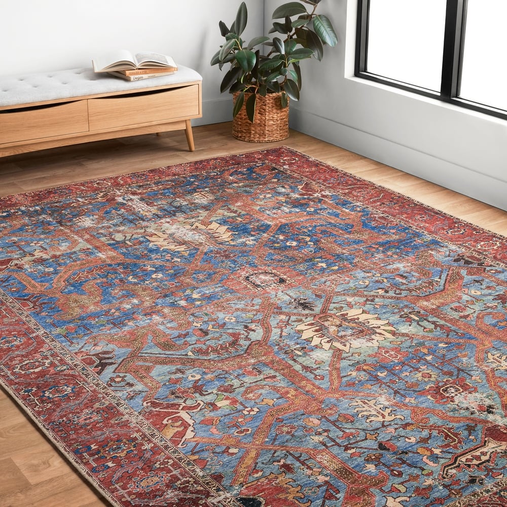 Alexander Home Tremezzina Printed Boho Iron-rod Distressed Rug