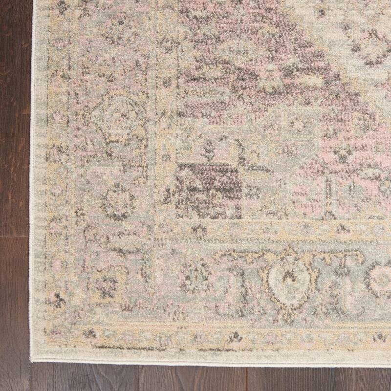 HomeRootsFloral Transitional Rectangle Area Rug - 72' X '48' X '0.5