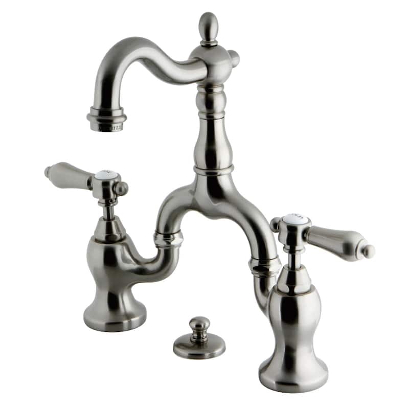 Kingston Brass KS797.BAL Heirloom 1.2 GPM Deck Mounted Bridge Bathroom - Brushed Nickel