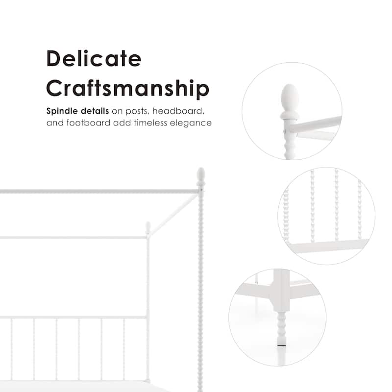 Avenue Greene Elliot Metal Canopy Bed