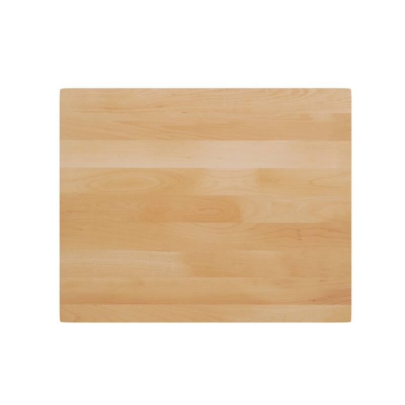 Rectangular Solid Wood Commercial Tabletop with 18" Round Bar Height Base - 24"W x 30"D x 42"H