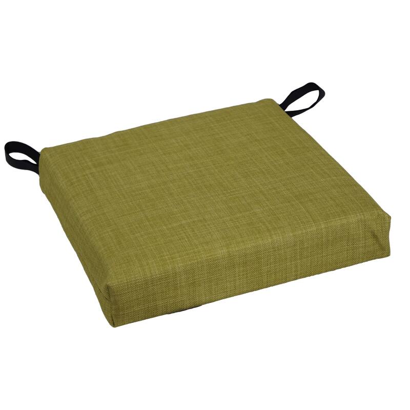 16-inch Indoor/Outdoor Solid Chair Cushions (Set of 2) - 16 x 16