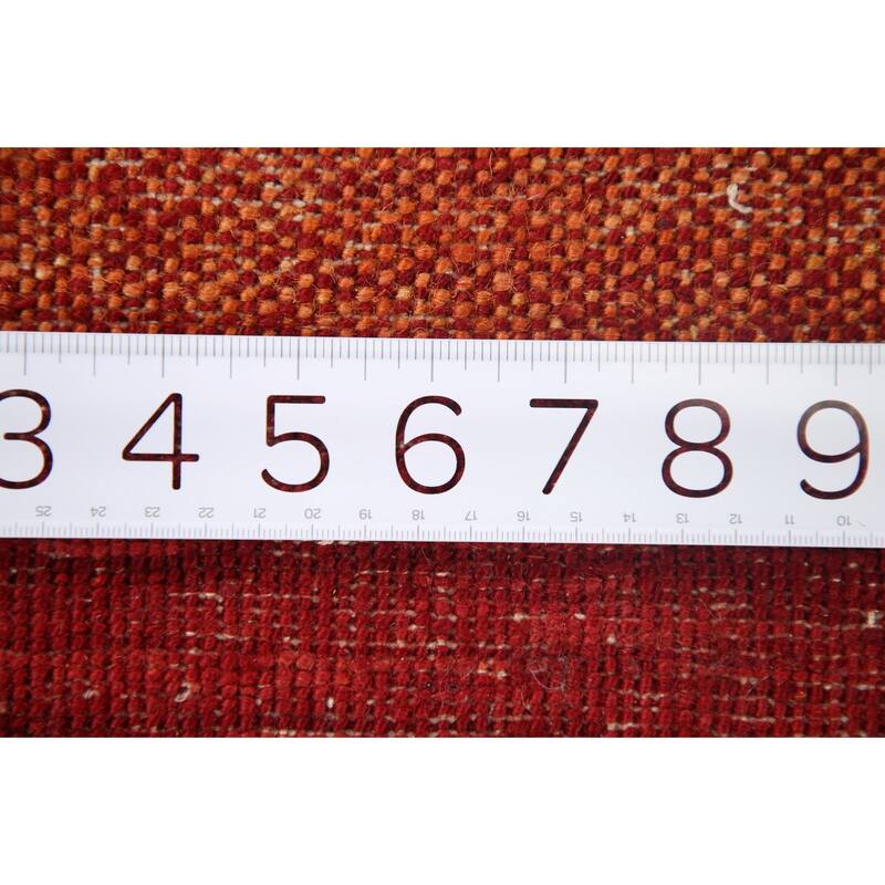 Striped Gabbeh Kashkoli Area Rug Hand-knotted Wool Carpet - 4'6" x 6'2"