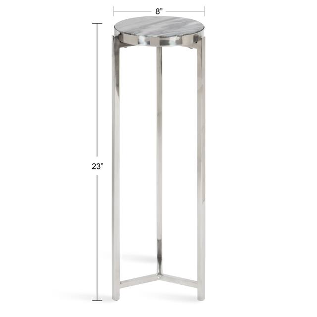 Kate and Laurel Aguilar Glam Drink Table - 8x8x23