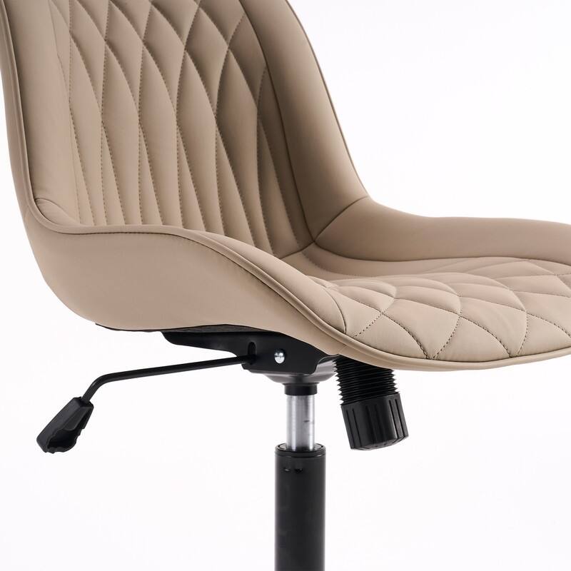 Modern Office Chair, Leather Swivel Office Chair for Home Office