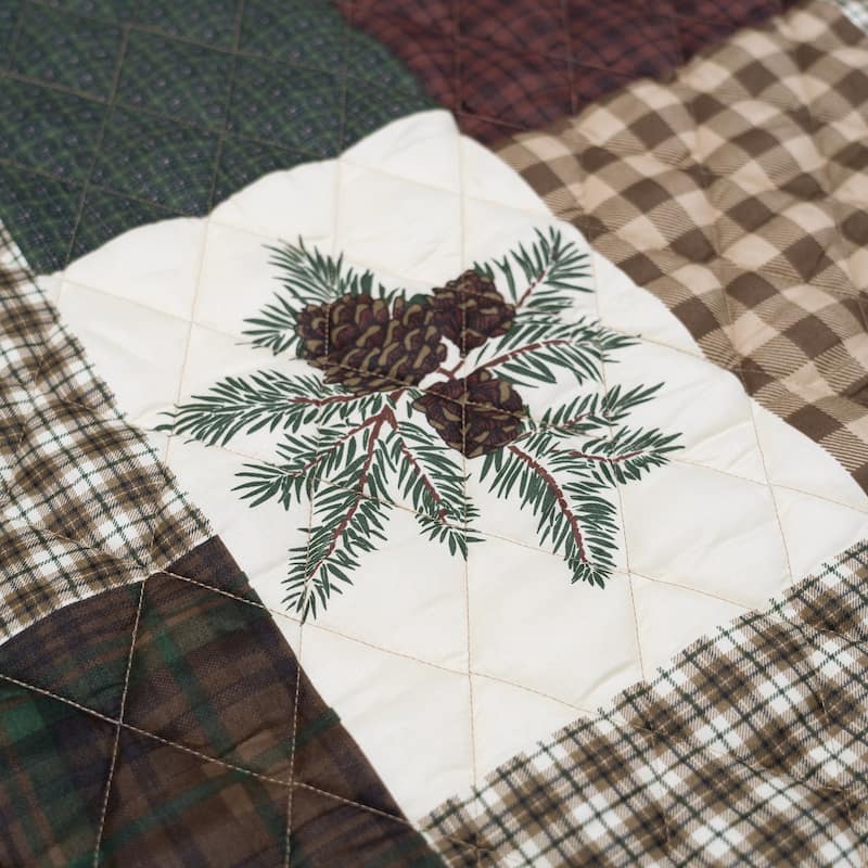 Your Lifestyle by Donna Sharp Pine Panels Polyester Quilt Collection