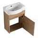 preview thumbnail 19 of 55, Beingnext 16"/23" Bathroom Vanity with Sink, Floating/Freestanding Bathroom Vanity with Soft Close Door