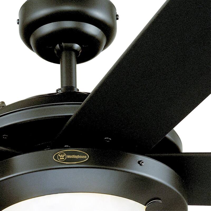 Westinghouse Lighting Comet 52-Inch 5-Blade Indoor Ceiling Fan with Dimmable LED Light Fixture and Frosted Glass