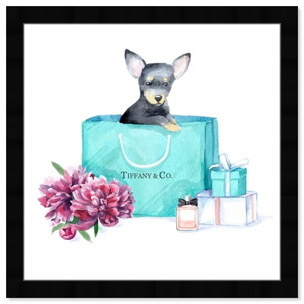 新品 オリバーガル OliverGal ACQUA CHIC CHIHUAHUA Oliver Gal 'acqua chic chihuahua' Animals Wall Art Framed Print