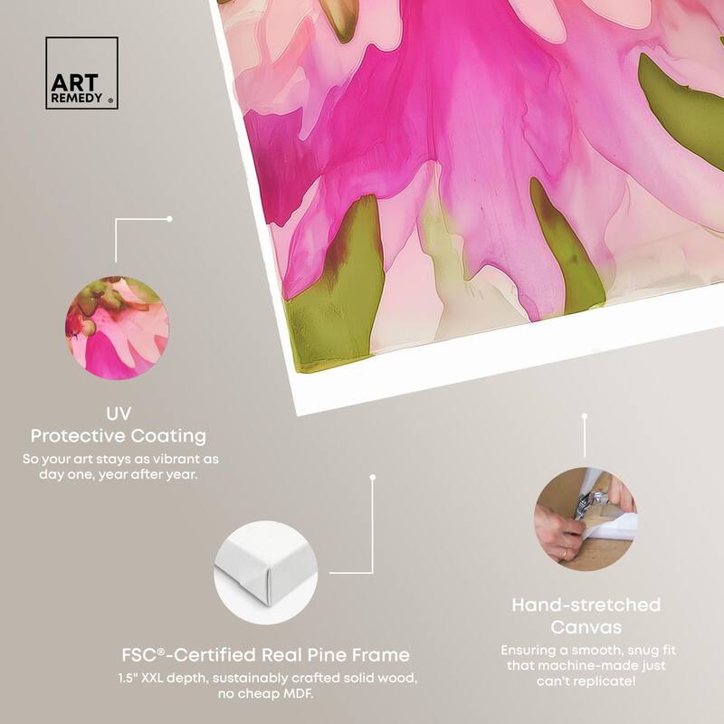 Vibrant Fluidity Floral I Canvas by Art Remedy, Gallery Wrapped