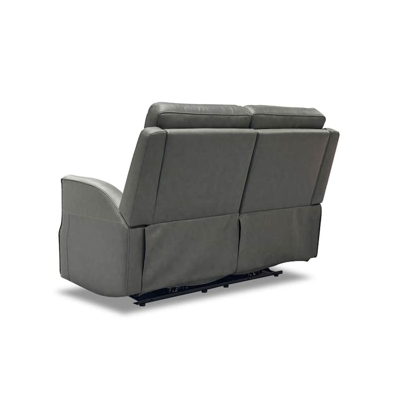 Maxwellton Cedar Power Reclining Loveseat with Power Headrests and Lumbar by Flexsteel - 56" x 42" x 39"