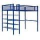 preview thumbnail 38 of 52, Metal Loft Bed with 4-Tier Shelves and Storage
